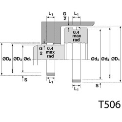 Kreipiamasis žiedas 45x50x15 - GRI GRI455015