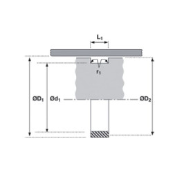 Kreipiamasis žiedas 26x20x10 - IPWR GRI202610F