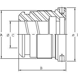 Cilindro galvutė C25, anga 100 strypų, 60PA, DC2910013060VM