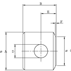 Galinis dangtelis + skylė d.20.25 D50 DC39BEVD050B