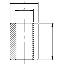 Suvirinimo jungtis M 12x1.5 LSNM1215