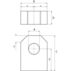 Tvirtinimo juostelė 30x20 - 55 - Ø12 DC39BEVQ032