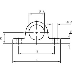 Tvirtinimo laikiklis 40 mm TC9040A