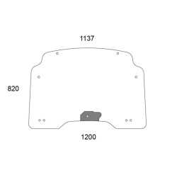 Case - IH Farmall 115U 47358037N Viršutinis priekinis langas