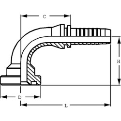 Įdėklas su flanšu DN63-Ø84.1mm-90° PFL634090