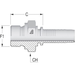 Įdėklas DN06 1/4" BSP PNV64
