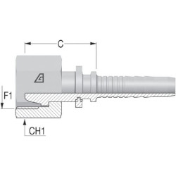 Įdėklas DN13-M22x1.5-15L PGL1322