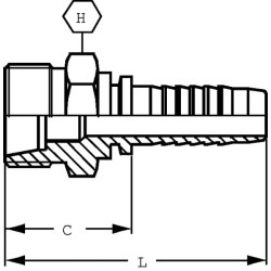 Įdėklas DN08-M18x1.5-10S PS810