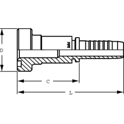 Įdėklas su flanšu DN40-Ø79.4mm PFS4032