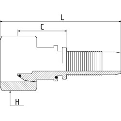 Įdėklas DN20-5/8 BSP PF2010