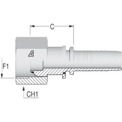 Įdėklas DN16-3/4 BSP PF1612