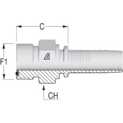 Įdėklas DN10-11/16 ORFS PCV1011