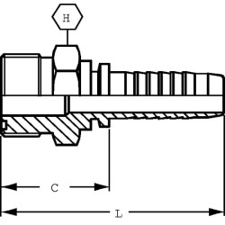 Įdėklas DN8-9/16 ORFS PCV89
