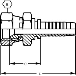 Įdėklas DN06 F 3/8" N BSP PFK66
