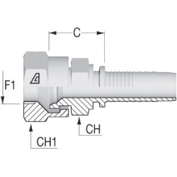 Įdėklas DN10-3/8 BSP PFK106