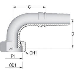 Įdėklas DN10-20x1,5-gaz-90° PGF102090