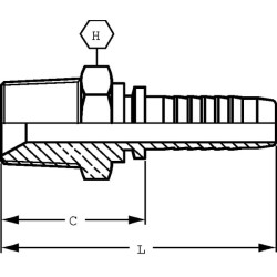 Įdėklas DN25-3/4 NPT PE2512