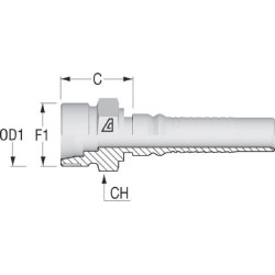 Įdėklas 4SH-DN20-25S-M36x2.0 CESH2036