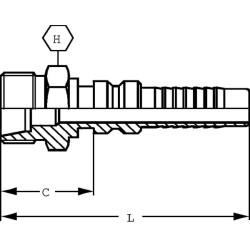Presuojama jungtis 4SH-DN16-20S-M30x2.0 CESH1630G2