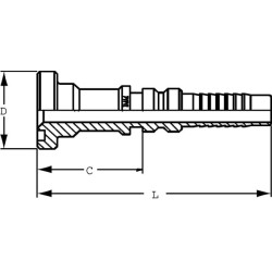 Presuojama jungtis 4SH-DN40 su flanšu ø71,4mm SFLH4032G2