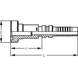Presuojama jungtis 4SH-DN40 su ø63,5 mm flanšu SFSH4024G2
