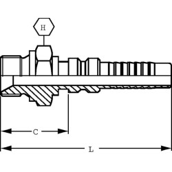 Presuojama jungtis 4SH-DN20-3/4" BSP AGRH2012G2