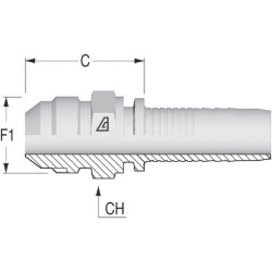 Įdėklas M NS DN25-1.5/16 UNF AGJNS2521