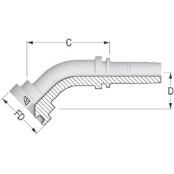 Įdėklas NS-DN40 su flanšu Ø60,3 m SFLNS402445