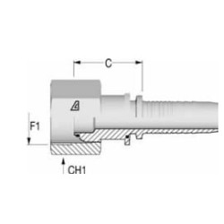 Įdėklas F NS-DN25-1.1/4" BSP DKRNS2520G2