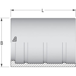 Antgalis Ø30x30,5mm DN13 Plienas / cinkuotas Alfagomma SFATX213