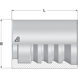 Antgalis Ø27x33,5mm DN13 Plienas / cinkuotas Alfagomma SFASK113