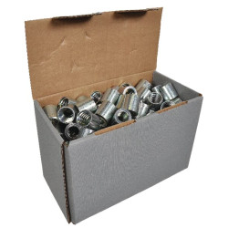 Antgalis Ø25x24,7mm DN8 cinkuotas, baltai pasyvuotas Alfagomma SFAD208P300