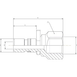 Jungtis DN10 Ø13mm WEO 3/8 WEO147210606