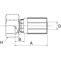 Įdėklas DN10-1/2 BSP 6G8FBFFX