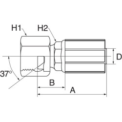 Įdėklas DN19-7/8 JIC 12G10FJX
