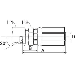 Įdėklas DN13-1/2 JIS 8G8FJISX