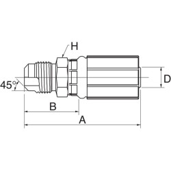 Įdėklas DN10-5/8 SAE 45 6G6MS