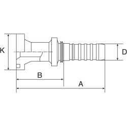 Įdėklas Komatsu DN16-34.2 10GS10FLK
