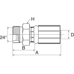 Įdėklas DN13-M24x1.5-16S 8G16MDH