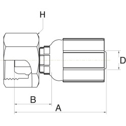 Įdėklas DN10-M22x1.5-15L 6G15FDLX