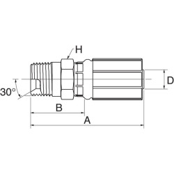 Įdėklas DN25-1" NPTF 16G16MP