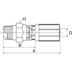 Įdėklas DN20-3/4 NPTF 12G12MPX