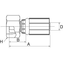 Įdėklas DN6-M20x1.5 4G13FFGX