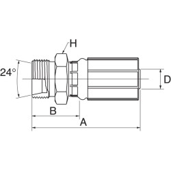 Įdėklas DN10-M20x1.5 6G13MFG