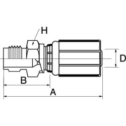 Įdėklas MVA DN8-M18x1.5 5G18AV