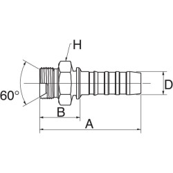 Įdėklas DN16-3/4 BSPP 10GS12MBSPP