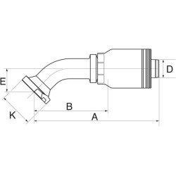 Presuojama jungtis DN40+63,5 flanšas 24GSM24FLH45