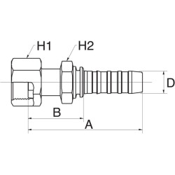 Įdėklas DN25-1"7/16SAE 16GS16FFORX