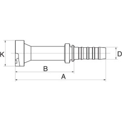 Įdėklas DN25-47.6, tinkantis CAT 16GS16FLC