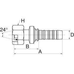 Įdėklas DN20-M42x2 12GS30FDHORX